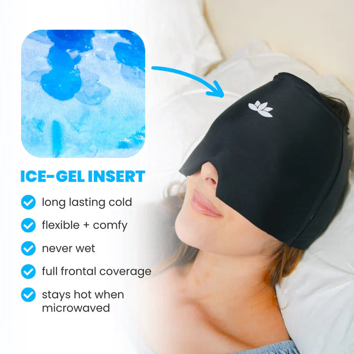 Pain Relieving Migraine Mask - MigraCalm™-Black (almost sold out)-Nora Luxe
