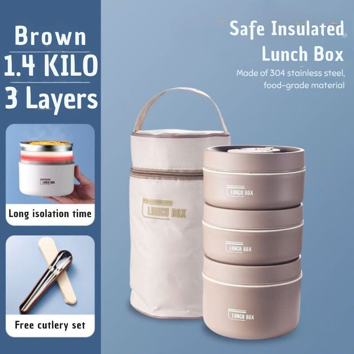 Portable Insulated Meal Container Set - LunchMate-White-2 dozen + bag + FREE cutlery set-Nora Luxe