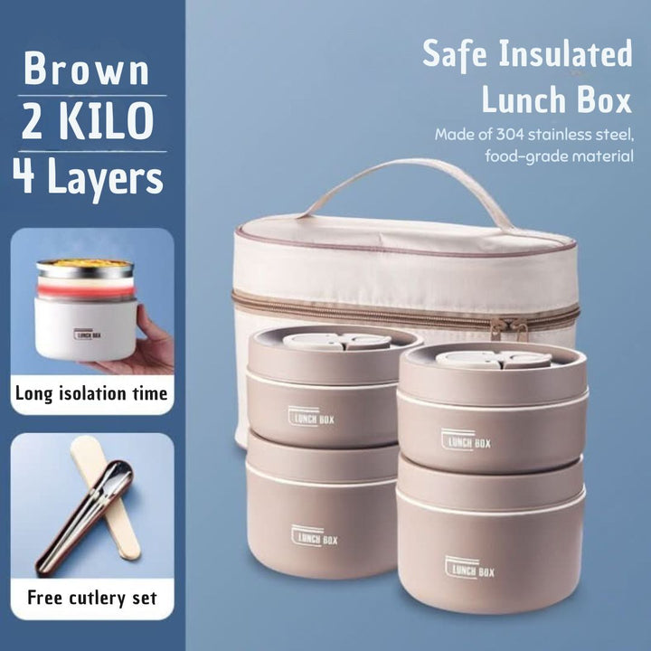 Portable Insulated Meal Container Set - LunchMate-White-2 dozen + bag + FREE cutlery set-Nora Luxe