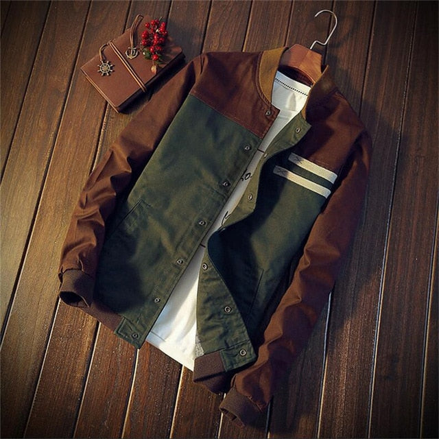 Light men's bomber transition jacket in vintage look – Adrian