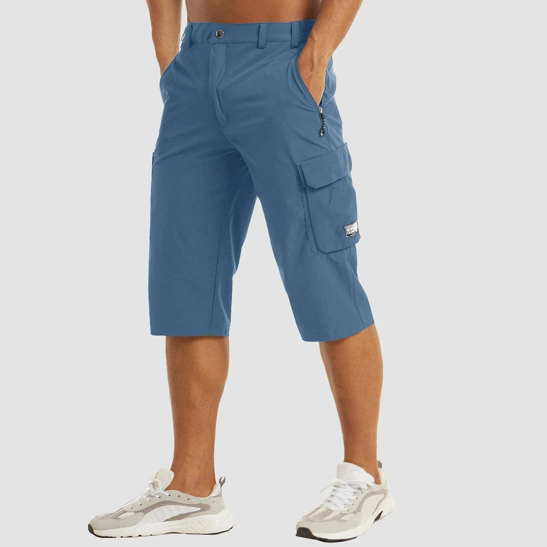 Quick-Drying Cargo Shorts for Men – Rowan-Dark blue-S-The Livary