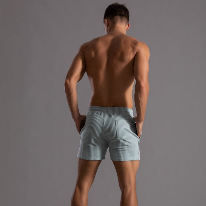 Quick-drying & Stylish Men's Swim Shorts made from Ripstop Polyester – Niko-Green-XS-Nora Luxe