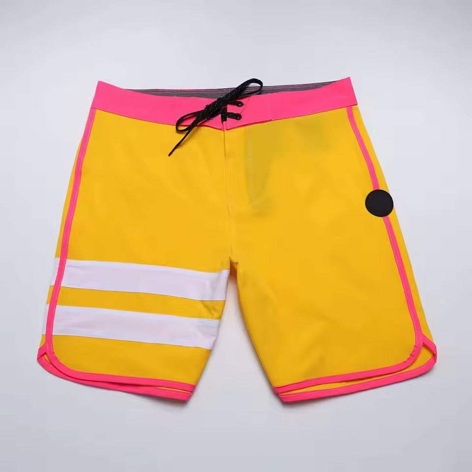Quick-drying & Water-repellent Men's Surf Shorts - Lennox-Yellow-S-Nora Luxe