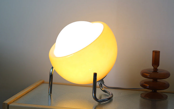 RETRO GLASS TABLE LAMP - ATMOSPHERIC NORDIC NIGHT LIGHTING-Nora Luxe