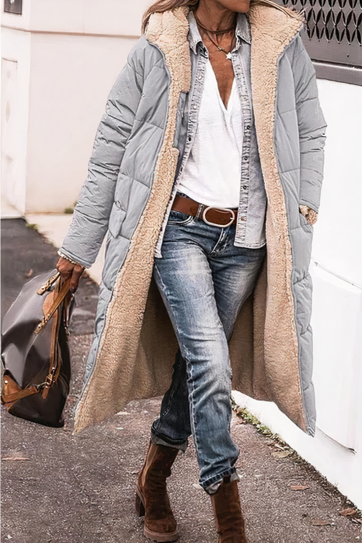 Reversible Parka - Nova-Gray-S-Nora Luxe