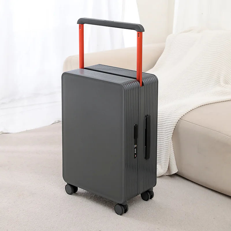 Robust PP hard shell suitcase – Dublin-Gray-S (42 L)-Nora Luxe