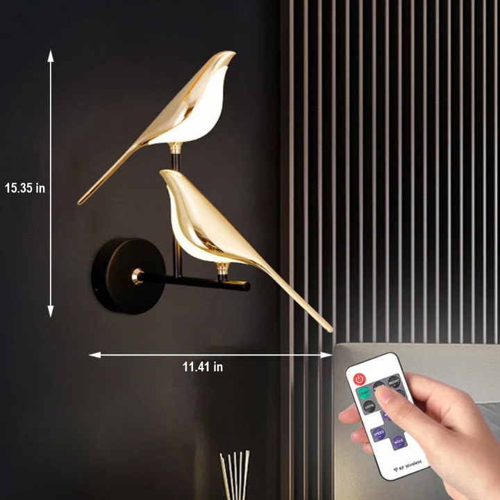 Rotating LED Wall Lamp - LuminaBird-1 Head-White Light-Nora Luxe