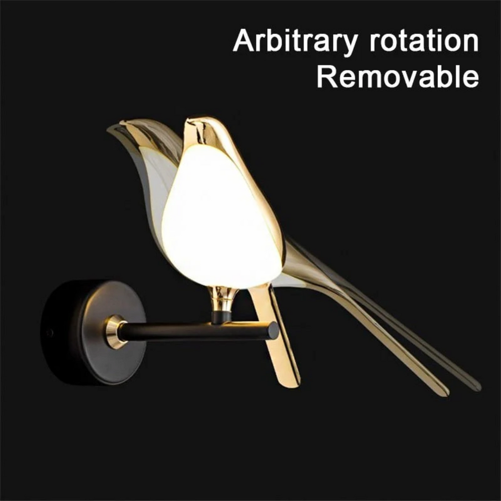Rotating LED Wall Lamp - LuminaBird-1 Head-White Light-Nora Luxe