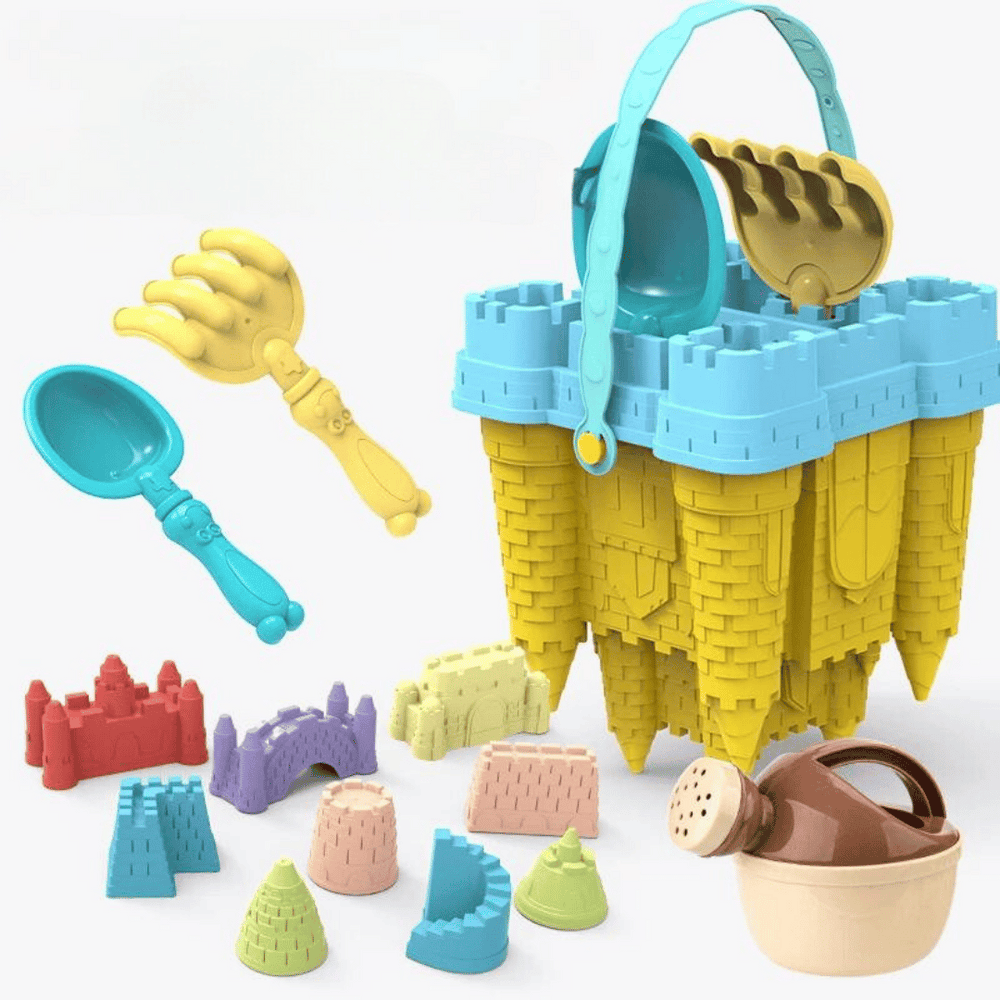 Sandcastle Playset for Kids - BeachMaster-Green Bucket-Nora Luxe