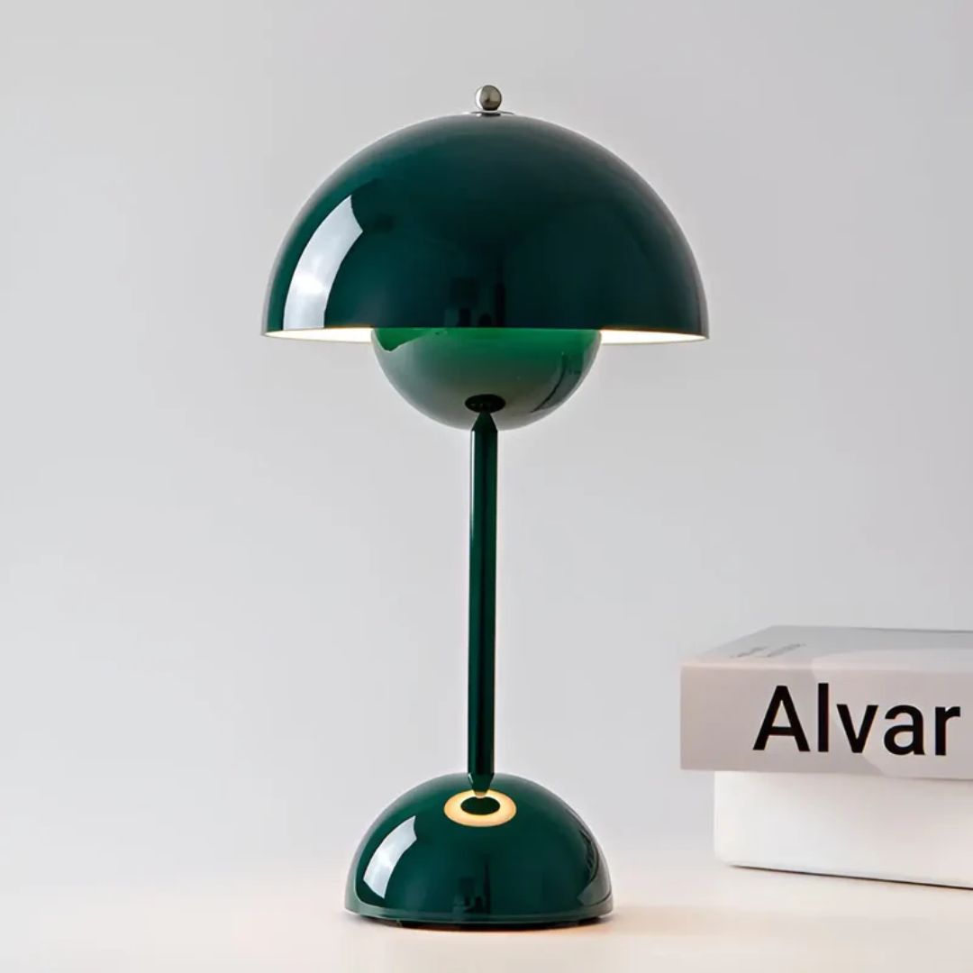 Scandinavian Table Lamp with Luminous Flair - NordicBeam-Green-Nora Luxe