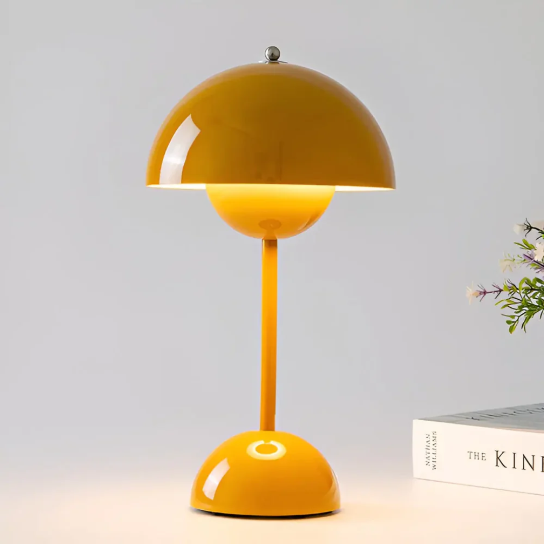 Scandinavian Table Lamp with Luminous Flair - NordicBeam-Orange-Nora Luxe
