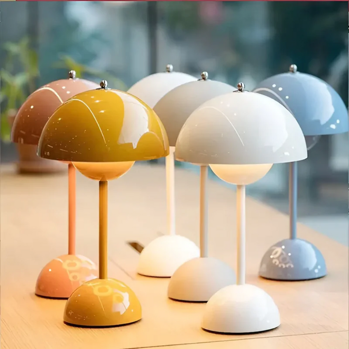 Scandinavian Table Lamp with Luminous Flair - NordicBeam-Pink-Nora Luxe