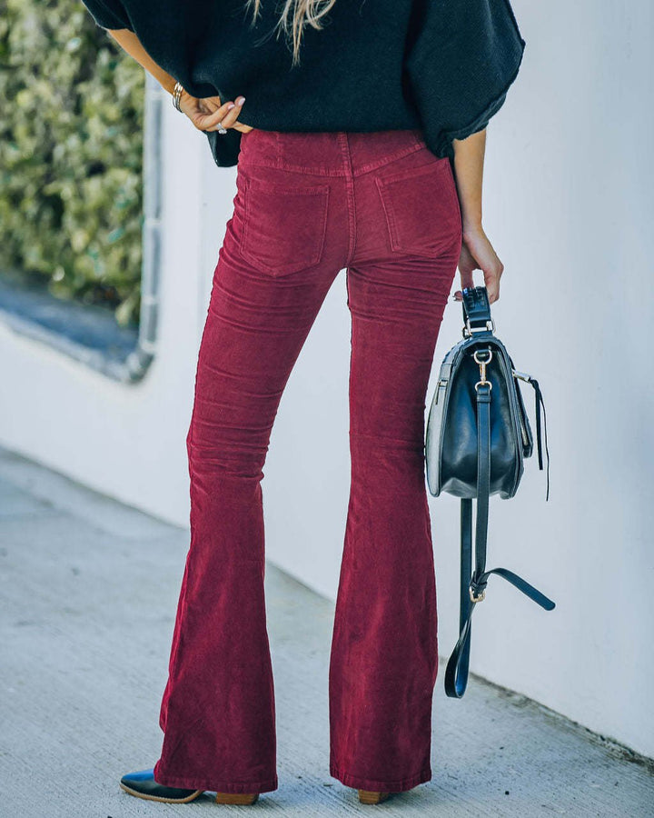Flared Trousers with Stretch – Noelle