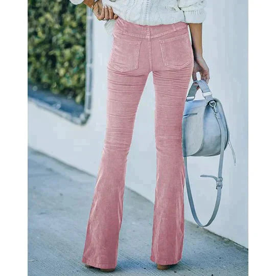 Flared Trousers with Stretch – Noelle