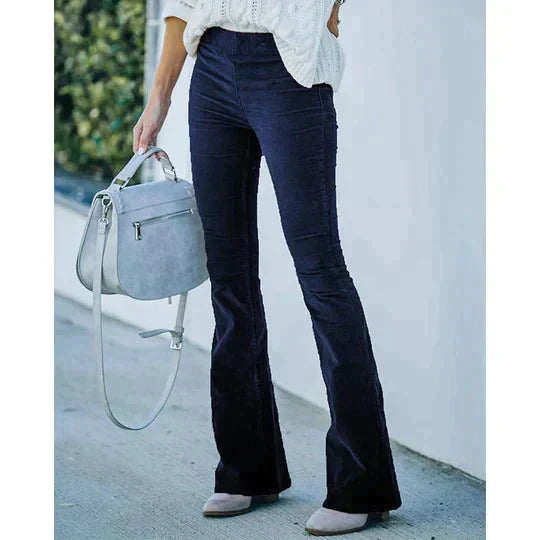Flared Trousers with Stretch – Noelle