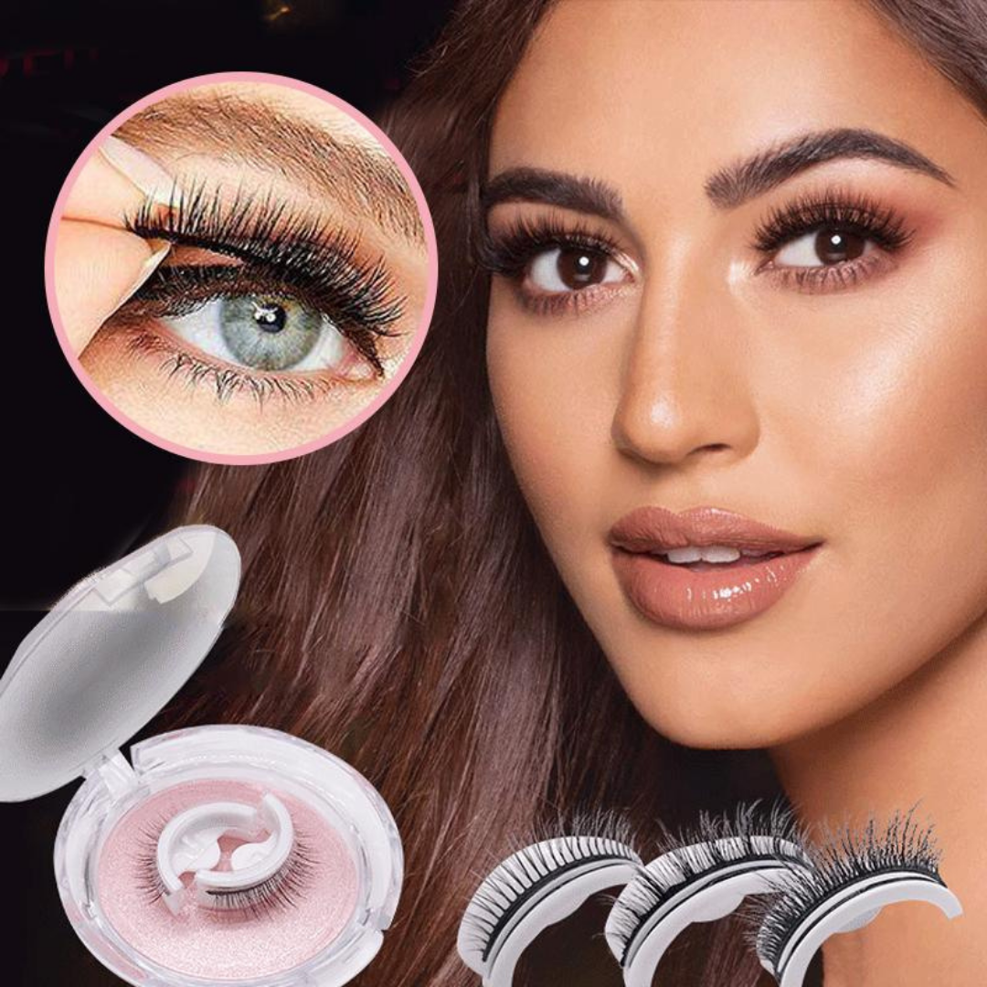 Self-Adhesive Eyelashes - LuxeLash-1 pair-Natural-Nora Luxe