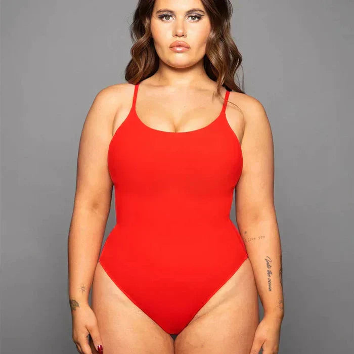 Shaping effect swimsuit – Samira-Red-XS-Nora Luxe