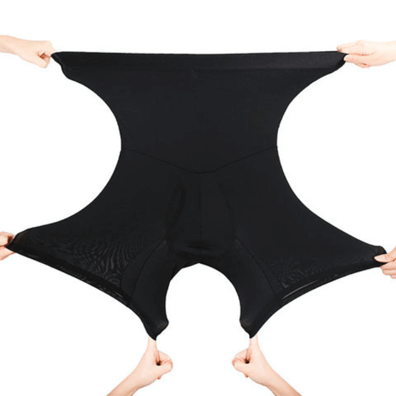Shaping Men’s Compression Boxer Shorts - MaxFit-Black-M-Nora Luxe