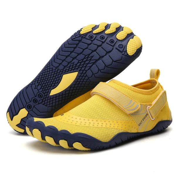 Slip-resistant & Orthopaedic for Men - Barefoot Water Shoes HydroFlex-Yellow-3.5-The Livary