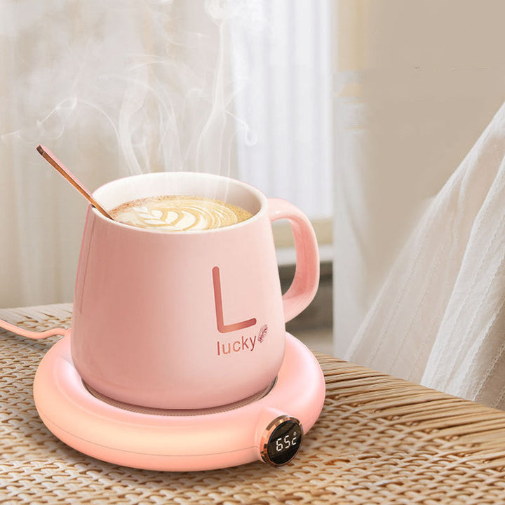 Smart Cup Warmer for Hot Beverages - WarmSip-Pink-USB-Nora Luxe