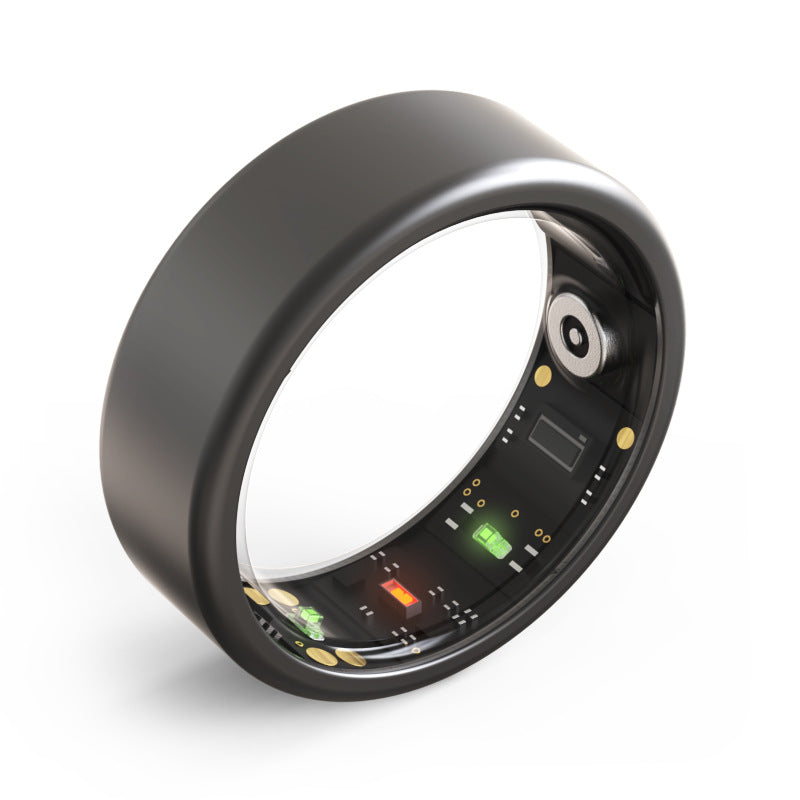 Smart Ring with Health Monitoring - Luna-Black-0.71 inches-Nora Luxe