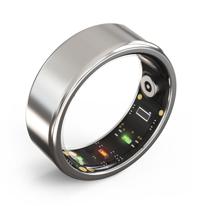 Smart Ring with Health Monitoring - Luna-Silver-0.71 inches-Nora Luxe