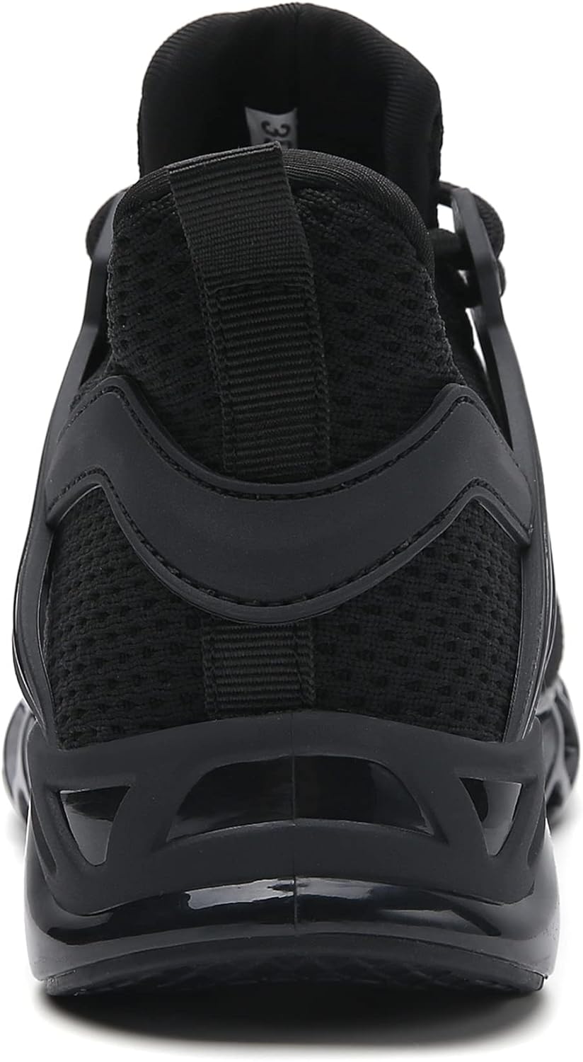 Sporty Men's Trainers - FlexLite-Dark Gray-6.5-Nora Luxe