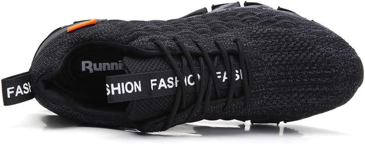 Sporty Men's Trainers - FlexLite-Dark Gray-6.5-Nora Luxe