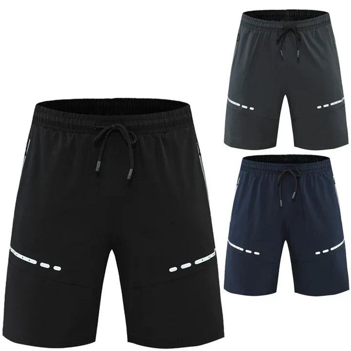 Sporty & Stylish Slim-Fit Training Shorts with Zipper Pockets - Kian-Black-S-Nora Luxe