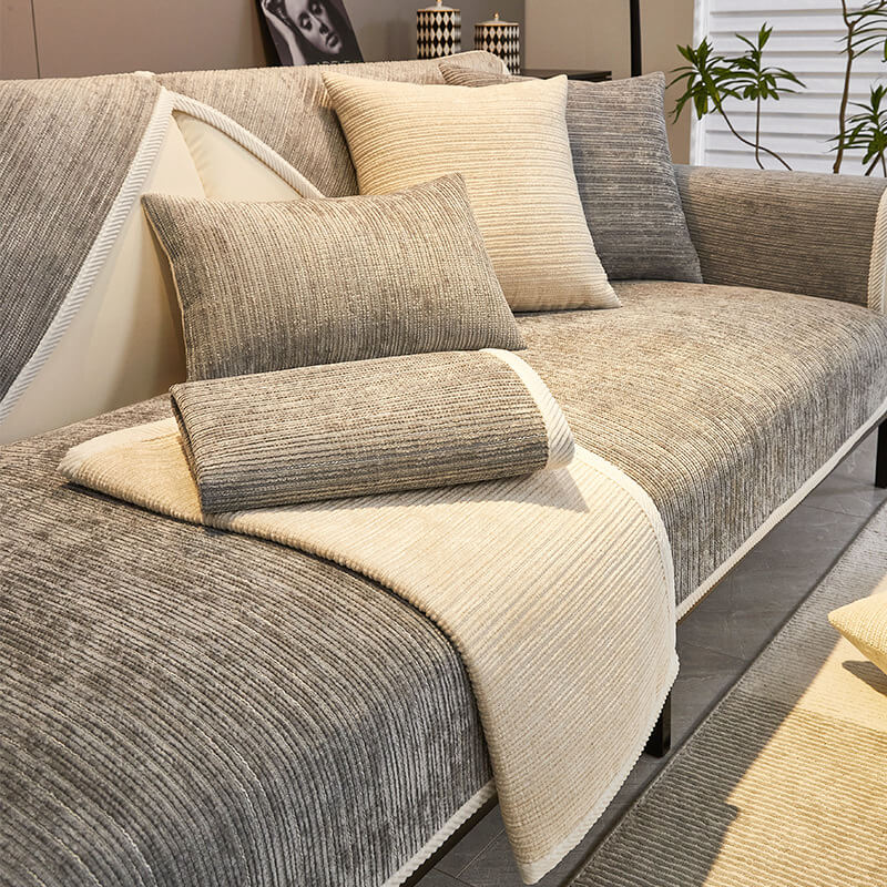 Stylish and Sustainable Anti-Scratch Sofa Cover - Bobby-Gray-27.56 * 27.56 inches-Nora Luxe