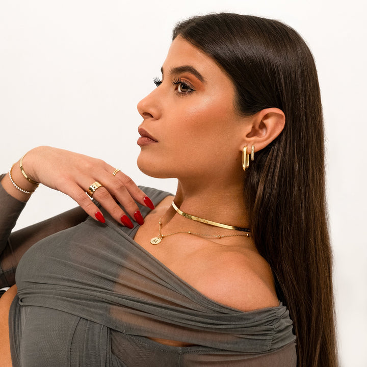 Stylish Flat Chain - Helena-Gold-Nora Luxe