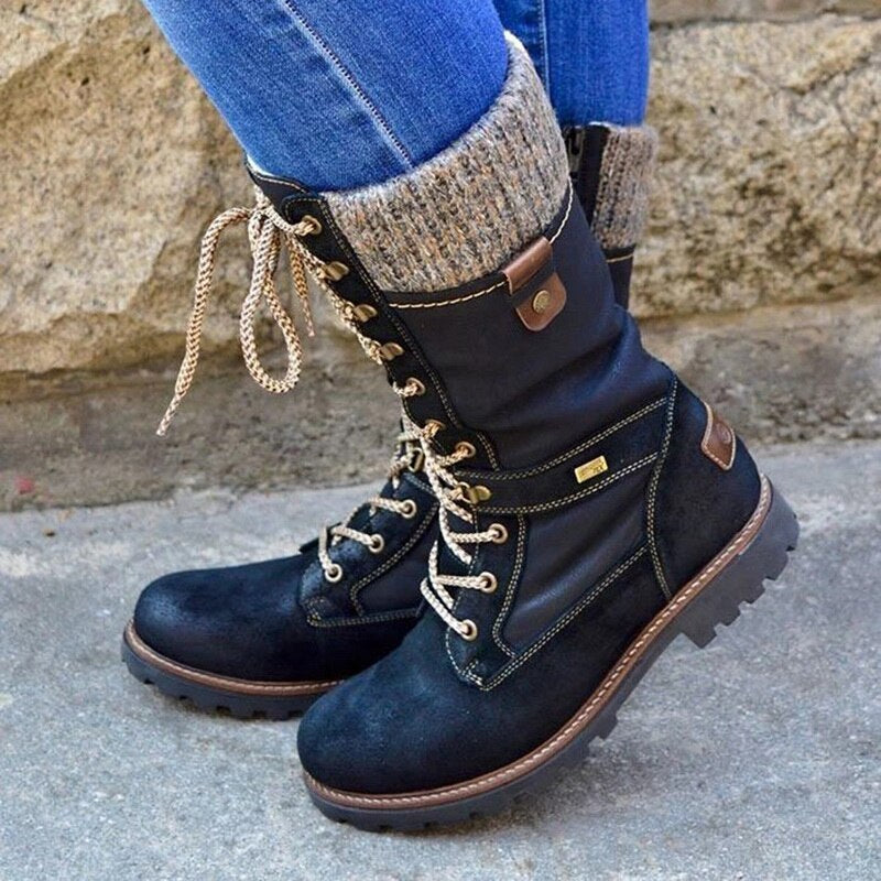 Stylish High Ladies Winter Boots - Nora-Blue-3.0-Nora Luxe