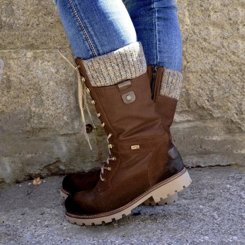 Stylish High Ladies Winter Boots - Nora-Brown-3.0-Nora Luxe