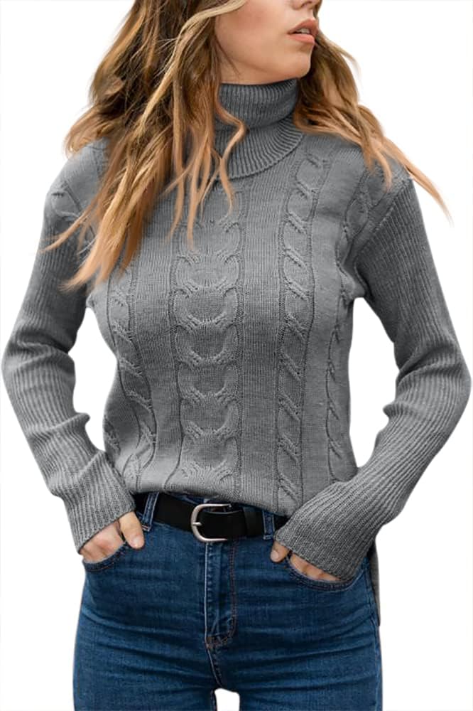 Stylish Knitted Women's Turtleneck - Denise-Apricot-S-Nora Luxe