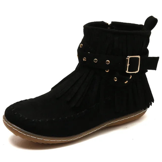 Stylish Ladies Winter Shoes - Sienna-Black-3.5-Nora Luxe