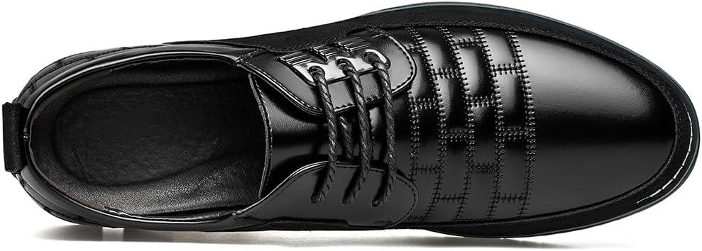 Stylish Leather Men's Shoes - James-Black-7.0-Nora Luxe