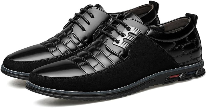 Stylish Leather Men's Shoes - James-Black-7.0-Nora Luxe