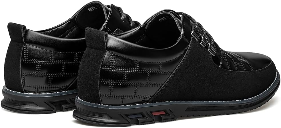 Stylish Leather Men's Shoes - James-Black-7.0-Nora Luxe