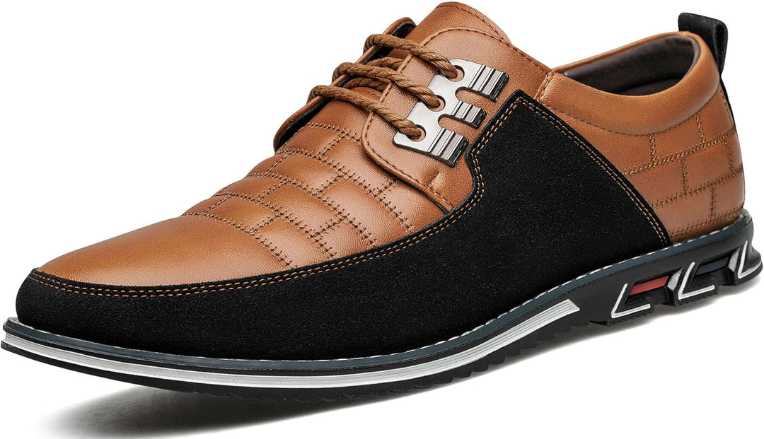 Stylish Leather Men's Shoes - James-Black-7.0-Nora Luxe