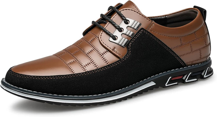 Stylish Leather Men's Shoes - James-Brown-7.0-Nora Luxe