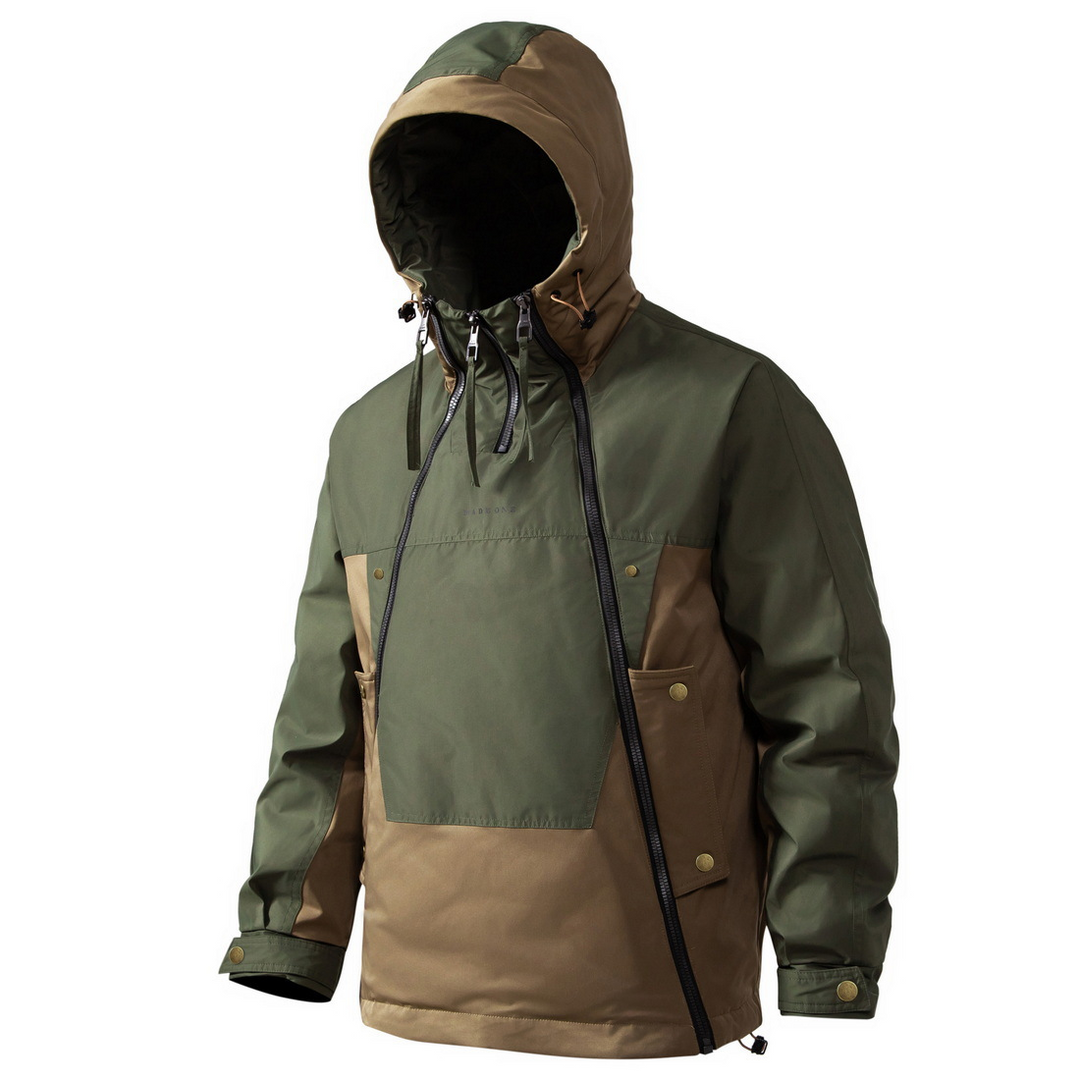 Stylish Men's Winter Jacket with Double Zip - NORDON-Green-S-Nora Luxe