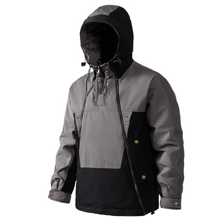 Stylish Men's Winter Jacket with Double Zip - NORDON-Green-S-Nora Luxe