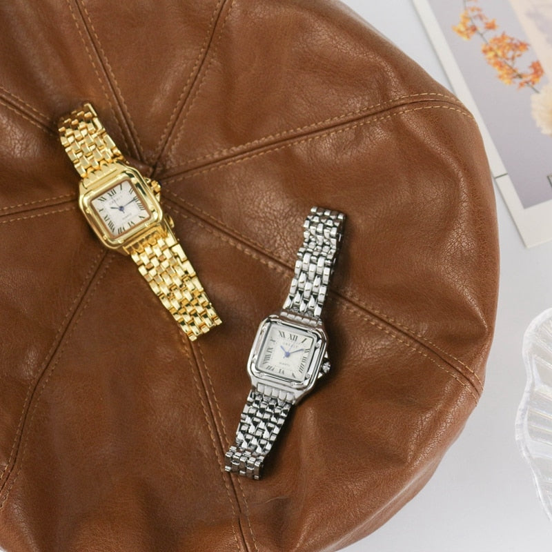 Stylish Square Women's Watch - Arlette-Gold-Nora Luxe