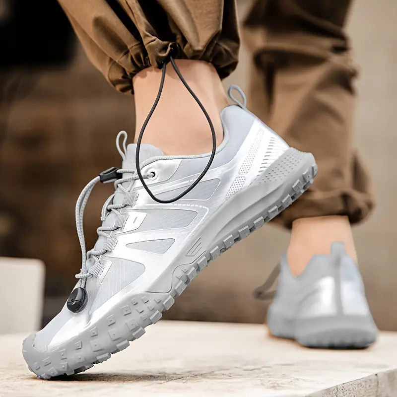 Stylish Women's Hiking Shoes - PeakChic-Silver Gray-5.5-Nora Luxe