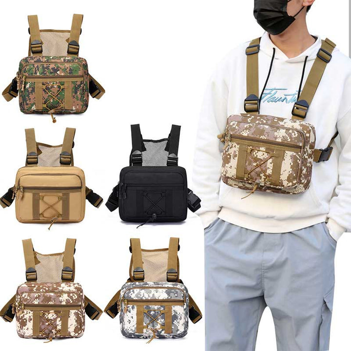 Durable Tactical Chest Rig Bag – Water-Resistant Multi-Pocket Outdoor Gear
