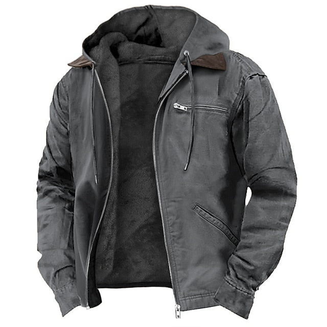 Timeless and Modern Outdoor Jacket for Men – Noah-Gray-S-Nora Luxe