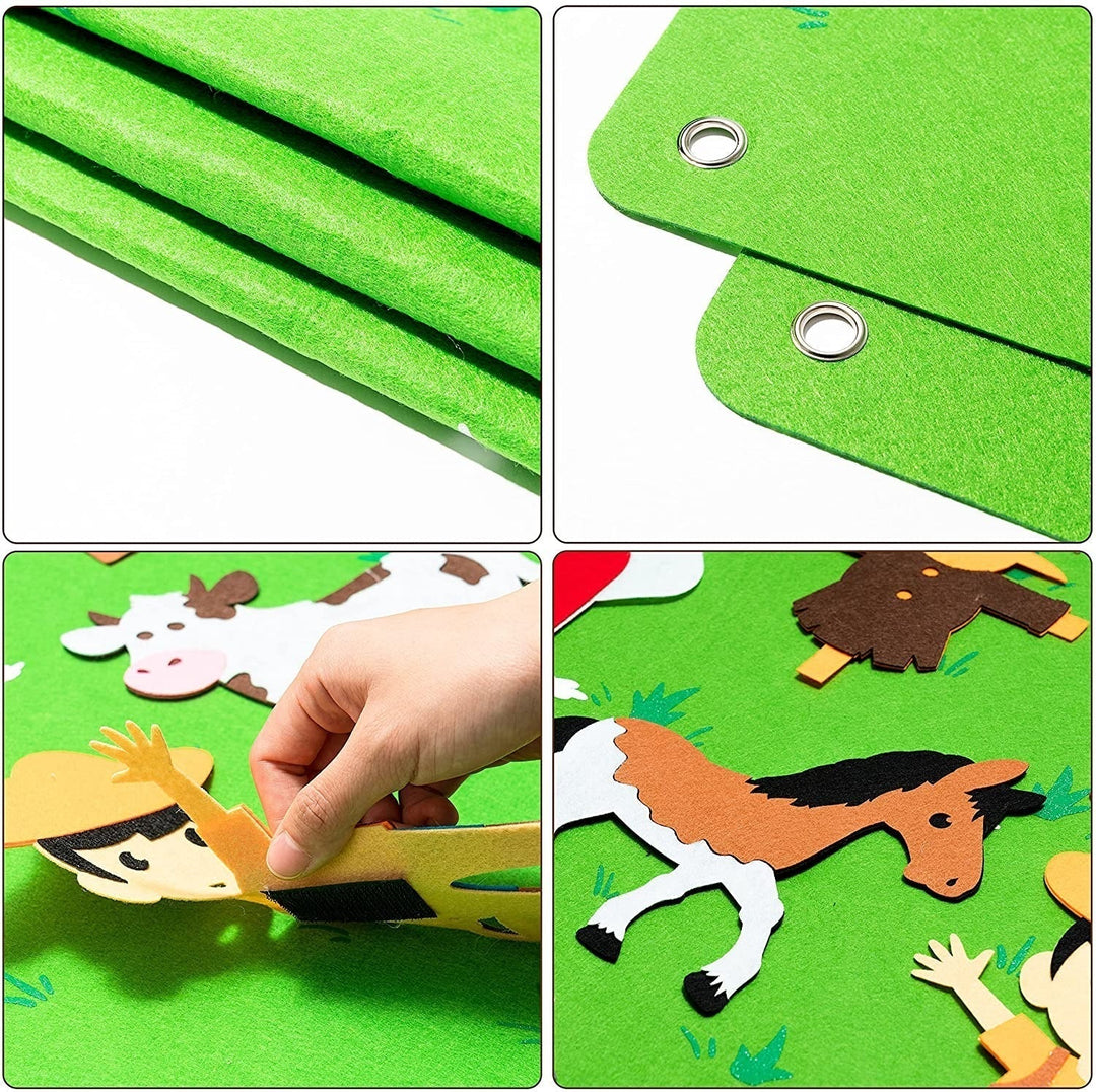 Toddler Felt Playboard - FeltAdventure-Farm-Nora Luxe