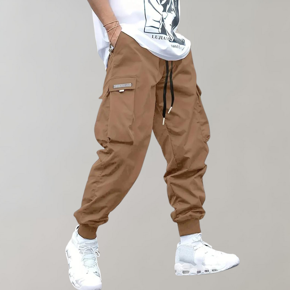 Trendy Casual Cargo Trousers - Joris-Khaki-S-Nora Luxe