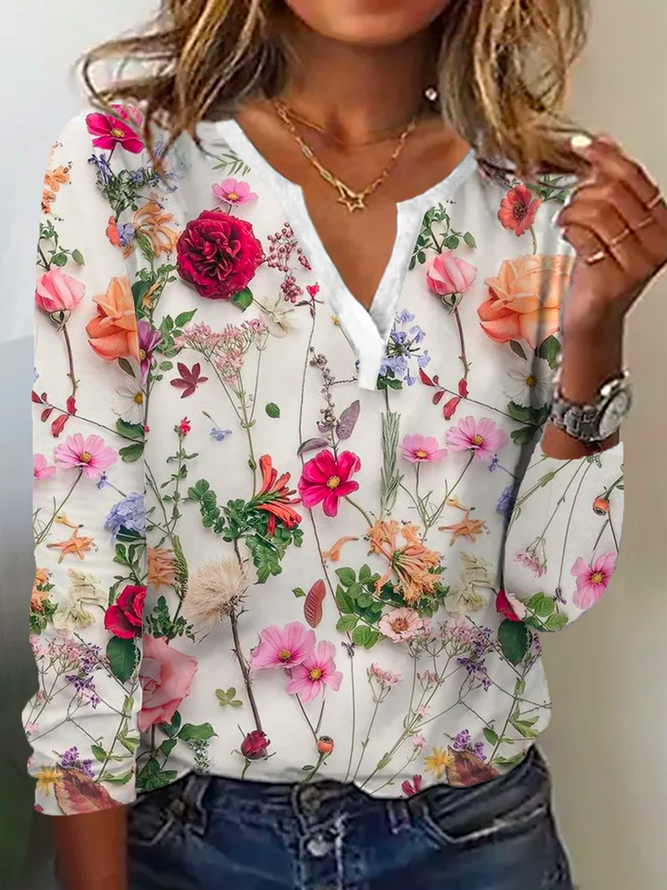 Trendy Flower Sweater - Lana-S-Nora Luxe