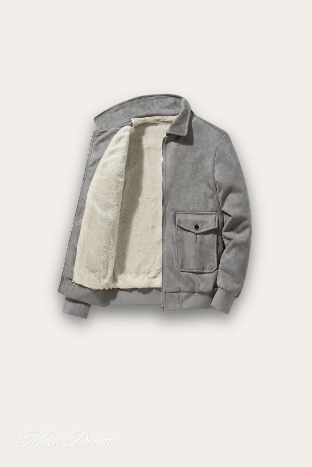 Trendy Grey Men's Jacket – Matteo-M-The Livary